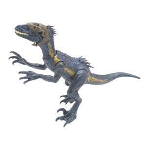 Jurassic World Indoraptor Action Figure Dino Rivals Dark Blue Gold Mask Mattel